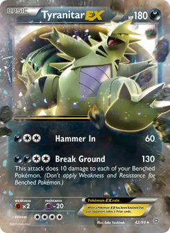 Tyranitar EX, Ancient Origins, no. 42