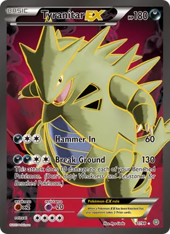 Tyranitar EX, Ancient Origins, no. 91