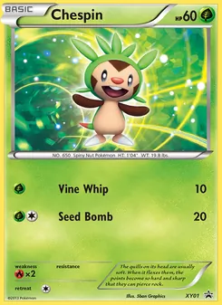 Chespin, XY Black Star Promos, no. XY01
