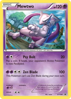 Mewtwo, XY Black Star Promos, no. XY100