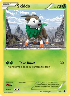 Skiddo, XY Black Star Promos, no. XY11