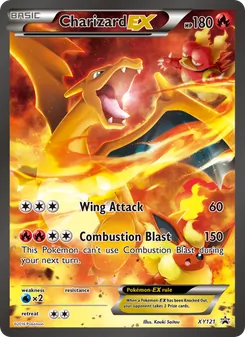 Charizard EX, XY Black Star Promos, no. XY121