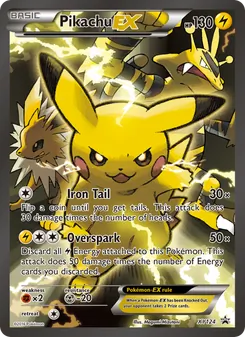 Pikachu EX, XY Black Star Promos, no. XY124