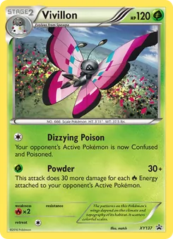 Vivillon, XY Black Star Promos, no. XY137