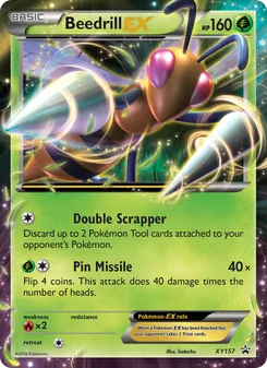 Beedrill EX, XY Black Star Promos, no. XY157