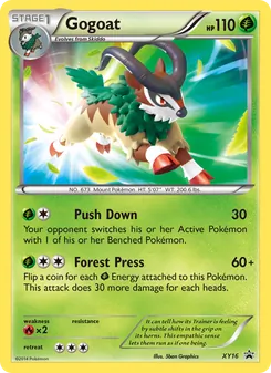 Gogoat, XY Black Star Promos, no. XY16