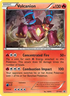 Volcanion, XY Black Star Promos, no. XY164
