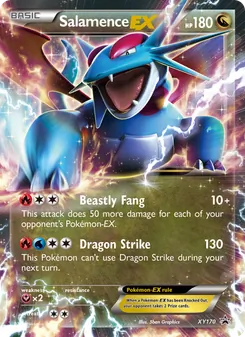 Salamence EX, XY Black Star Promos, no. XY170