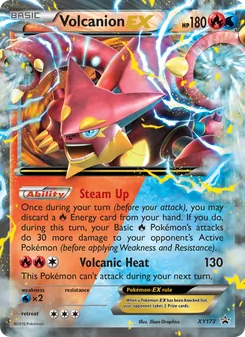 Volcanion EX, XY Black Star Promos, no. XY173