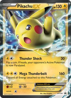 Pikachu-EX, XY Black Star Promos, no. XY174