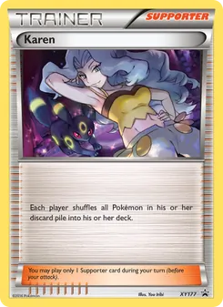 Karen, XY Black Star Promos, no. XY177