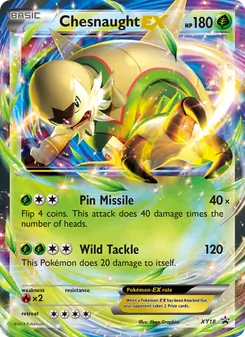 Chesnaught EX, XY Black Star Promos, no. XY18