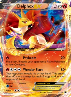 Delphox EX, XY Black Star Promos, no. XY19