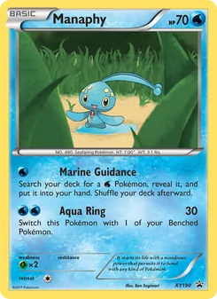 Manaphy, XY Black Star Promos, no. XY190