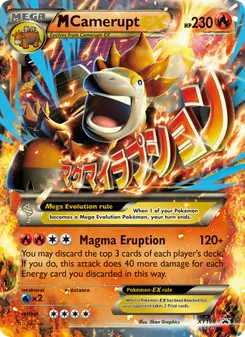 M Camerupt-EX, XY Black Star Promos, no. XY198
