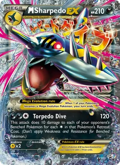 M Sharpedo-EX, XY Black Star Promos, no. XY200