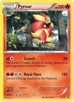 Pyroar, XY Black Star Promos, no. XY26