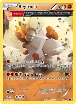 Regirock, XY Black Star Promos, no. XY49