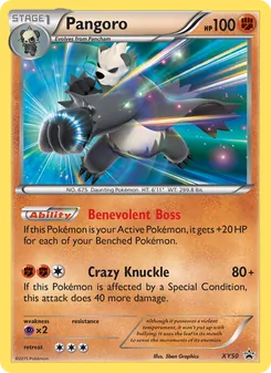 Pangoro, XY Black Star Promos, no. XY50