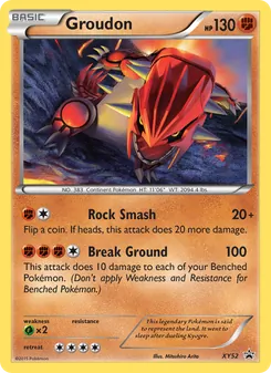 Groudon, XY Black Star Promos, no. XY52