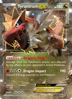 Tyrantrum EX, XY Black Star Promos, no. XY70
