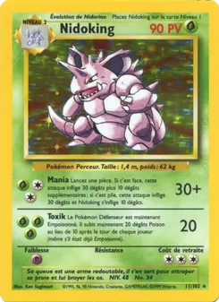 Nidoking, Set de Base, n° 11