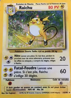 Raichu, Set de Base, n° 14