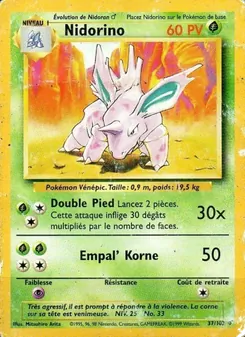 Nidorino, Set de Base, n° 37