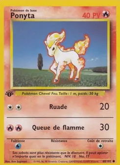 Ponyta, Set de Base, n° 60