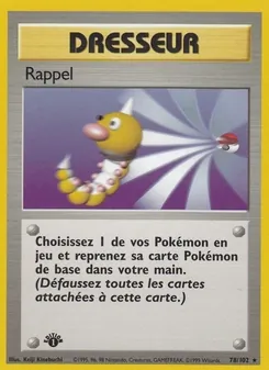 Rappel, Set de Base, n° 78