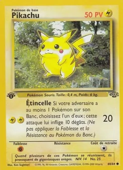 Pikachu, Jungle, n° 60