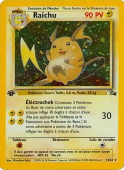 Raichu, Fossile, n° 14