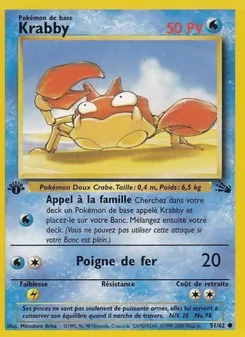 Krabby, Fossile, n° 51