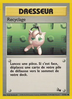 Recyclage, Fossile, n° 61