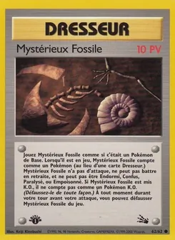 Mystérieux Fossile, Fossile, n° 62