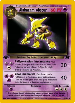 Alakazam obscur, Team Rocket, n° 18