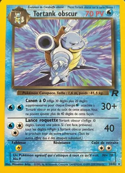 Tortank obscur, Team Rocket, n° 20