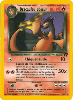 Dracaufeu obscur, Team Rocket, n° 21