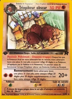 Triopikeur obscur, Team Rocket, n° 23