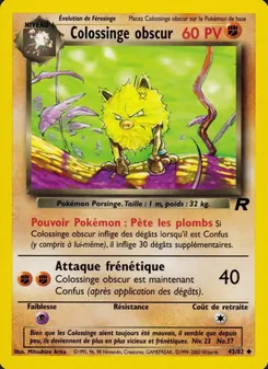 Colossinge obscur, Team Rocket, n° 43
