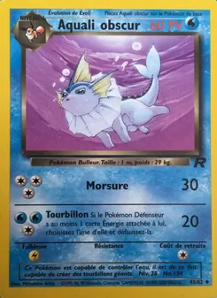 Aquali obscur, Team Rocket, n° 45