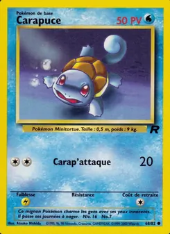 Carapuce, Team Rocket, n° 68