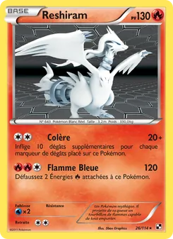 Reshiram, Noir & Blanc, n° 26