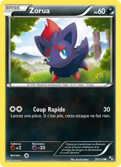 Zorua, Noir & Blanc, n° 70
