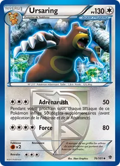 Ursaring, Explosion Plasma, n° 76