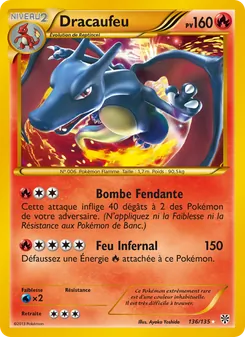 Dracaufeu, Tempète Plasma, n° 136