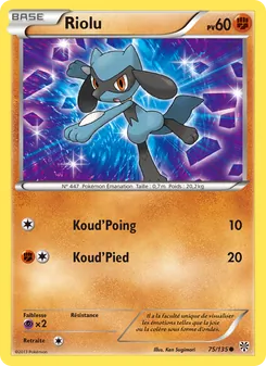 Riolu, Tempète Plasma, n° 75