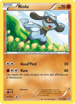 Riolu, Tempète Plasma, n° 76