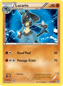 Lucario, Tempète Plasma, n° 77