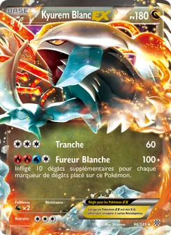 Kyurem Blanc EX, Tempète Plasma, n° 96